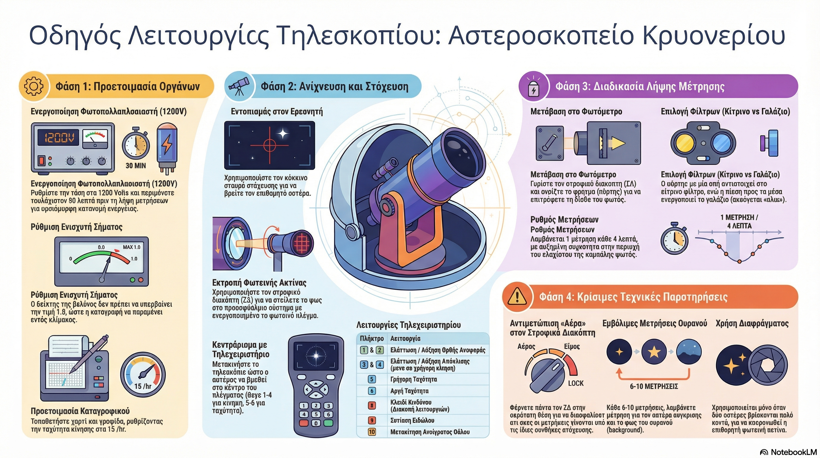 Λειτουργία τηλεσκοπίου